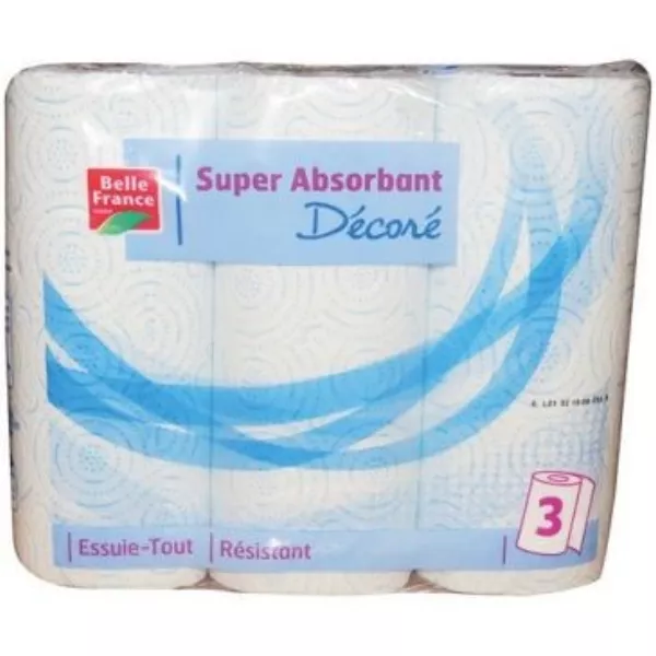 Papel de cocina Décore X 3 Rouleaux - BELLE FRANCE - imagen 1