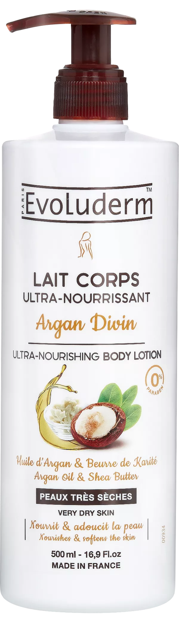 Leche corporals Ultra-Nutritivo Argan Divin 500ml - Evol - imagen 1