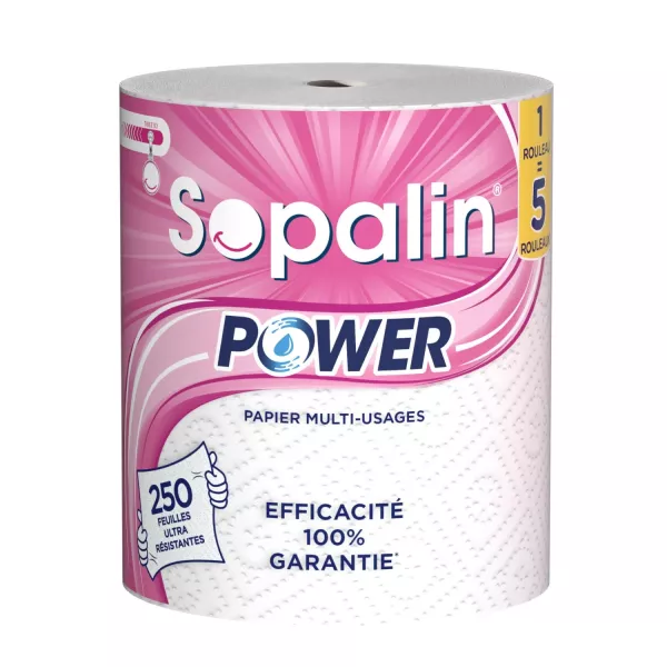Papel de cocina Multi-Usages 250 Feuilles Power Blanc - S - imagen 1