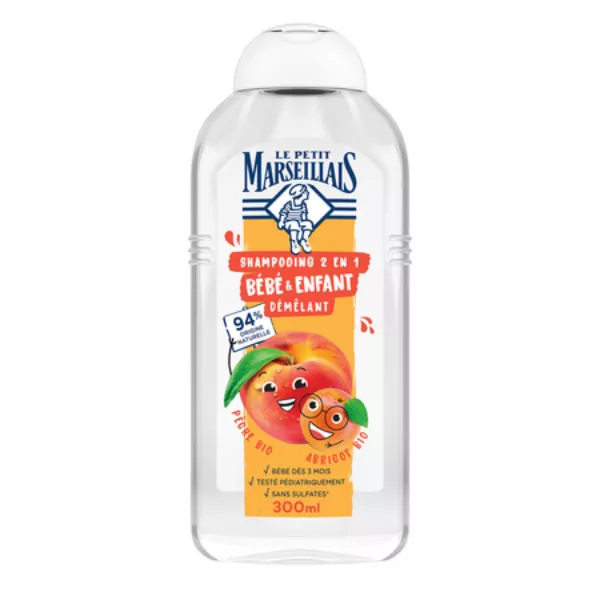Champú Bébé et Infantil à la Pêche et Abricot 300ml - imagen 1